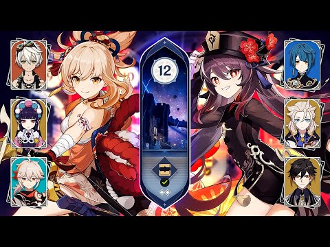 C0 Yoimiya Hypercarry & C1 Hu Tao Vaporize! Floor 12 Spiral Abyss 3.2 Showcase! (Genshin Impact)