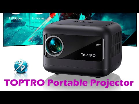 TOPTRO Portable Projector 1080P Full HD Supported 9500L WIFI Bluetooth Projectors With ElectricFocus