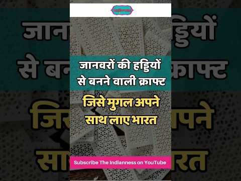 जानवरों की हड्डियों से बनती है ये क्राफ्ट, मुगल अपने साथ लाये थे भारत #shorts #viral