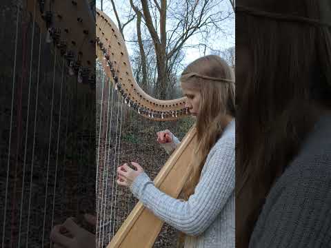 O Come O Come Emmanuel: Celtic Harp #shorts #christmascarol #ocomeocomeemmanuel #celticharp #harp