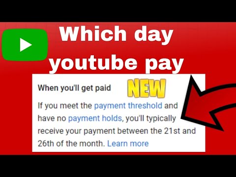 which day does youtube pay