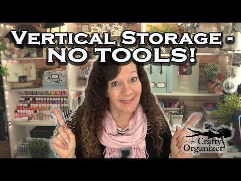 Unbelievable Budget Friendly No Tool Vertical Storage Solution