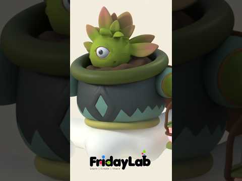 Sculpting a Succulent name Fo - Speed sculpt in Blender