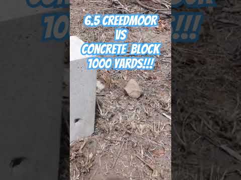 6.5 Creedmoor Vs Concrete at 1000 yards! #ozziereviews #shooting #longrangeshooting #65creedmoor