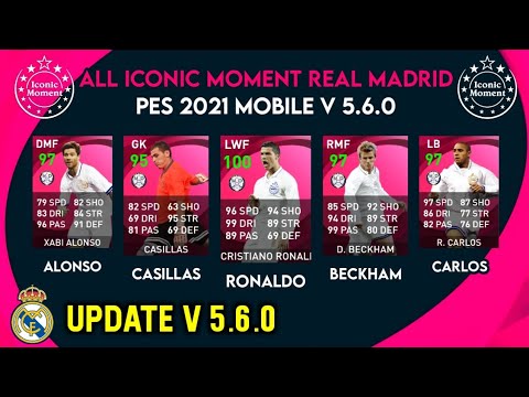 PES 2021 MOBILE V 5.6.0 | All Iconic Moment Real Madrid