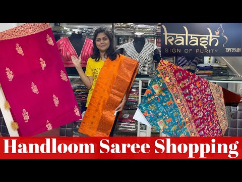 Handloom Saree Shopping | Diwali Saree Shopping | #shoppingvlog #pune