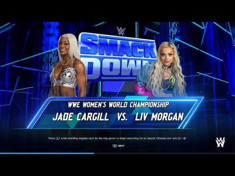 WWE 2K24 JADE CARGILL VS. LIV MORGAN FOR THE WWE WOMENS WORLD CHAMPIONSHIP BELT!