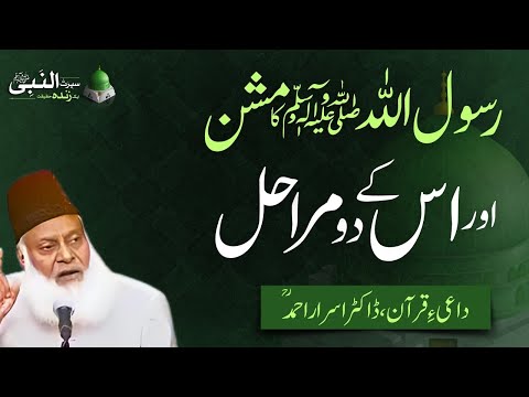 رسول اللہ ﷺ کا "مشن" اور اس کے  دو مراحل | سیرت لنبی ﷺ | ڈاکٹر اسرار احمد ؒ  | ربیع الاول