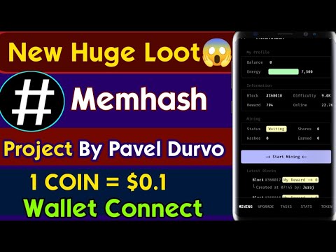 Memhash Airdrop | Memhash telegram bot | Memhash wallet Connect