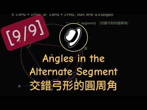 交錯弓形的圓周角 | Angles in the Alternate Segment