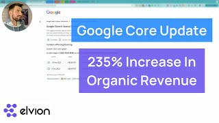 Enterprise eCommerce SEO Case Study After Google Core Update