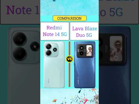 Redmi Note 14 vs Lava Blaze Duo #shortvideo