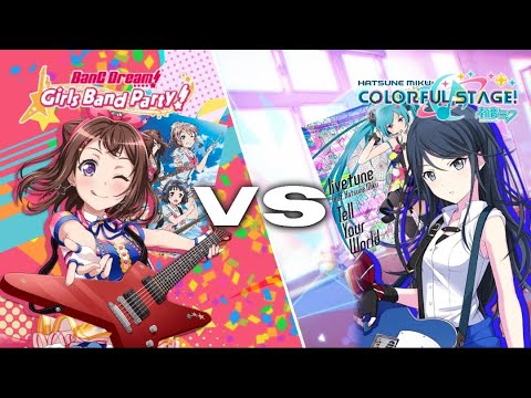 comparison of songs from sekai and bandori!/сравнение песен в секае и в бандори!