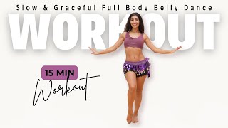 Slow & Graceful Belly Dance Workout | Full-Body Flow for Fitness