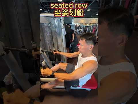 坐姿划船｜seated row #shorts #gym #workout #fitness #streetworkout