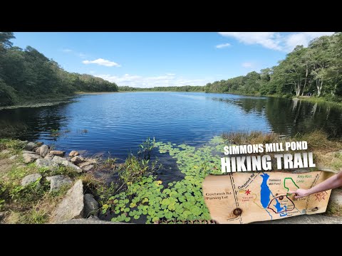 Hiking trail at Simmons Mill Pond - Hiking to a pond #rhodeisland #hiking #nature #naturelovers