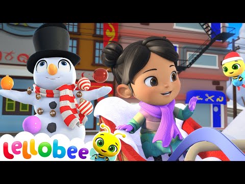 🎄 Ella & Bee’s Christmas Adventure with Reindeer Friends! 🦌✨ | 🍯 Lellobee Kids Songs & Cartoons!