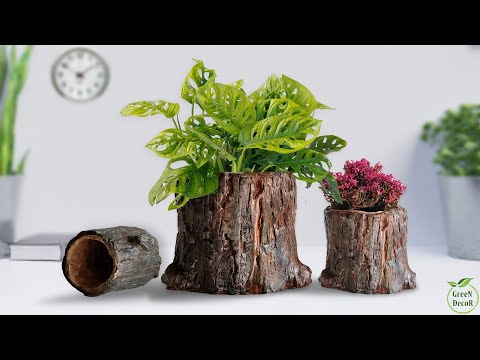 Crafting a Custom Plant Pot for Your Home | Budget Friendly Planter Makeover//GREEN DECOR