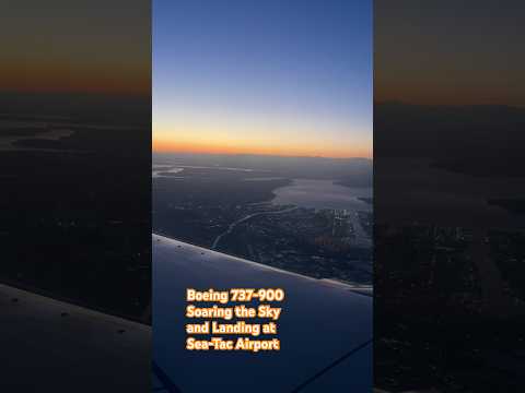 Captain Speaking | Boeing 737-900 Soaring the Sky and Landing at Sea-Tac Airport