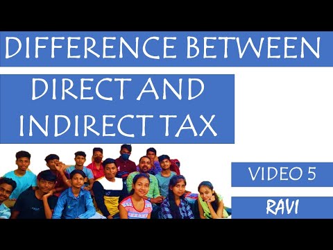 🔴 Difference between Direct tax and Indirect Tax | Government Budget class 12 | Tax revenue