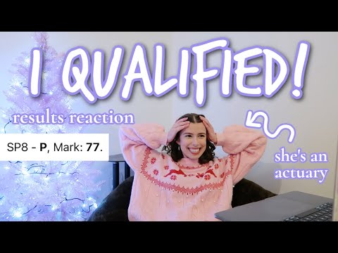 I QUALIFIED AS AN ACTUARY 😭🎉 (final exam results reaction)