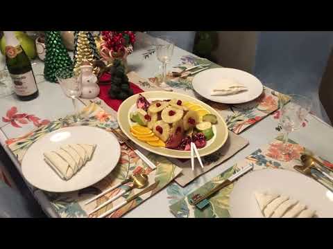 2022 Christmas Eve Dinner, Italian Pandoro Tree Cake