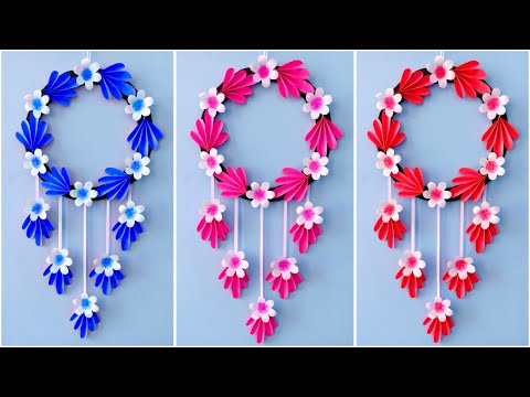 Easy and Quick Paper Wall Hanging Ideas / A4 sheet Wall decor / Cardboard  Reuse /Room Decor DIY