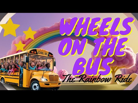 Wheels On The Bus🚍 The Rainbow Ride🌈 @reebcreations #cartoon #trending #bedtimestories #yt #kids