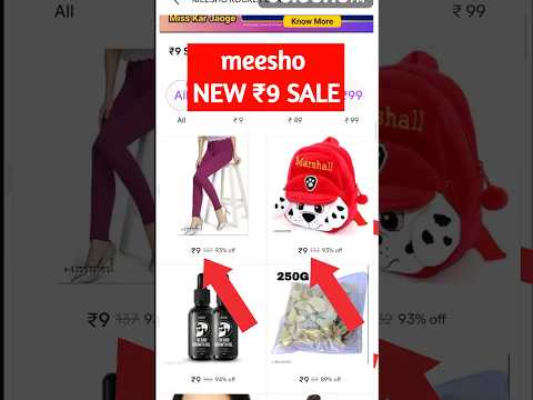 meesho new 9 rupees offer || meesho 9 rs sale today || meesho new sale today || #short #shortsvideo