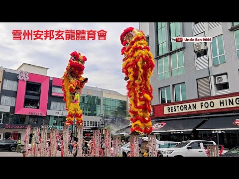 2025 CNY Carnival Acrobatic Lion Dance Performance (Double Lion) #金爺爺 @ JYNNS #雪州安邦玄龍體育會