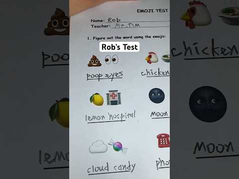 Grading Rob’s test… #asmr #school #teacher #test #quiz #emojichallenge