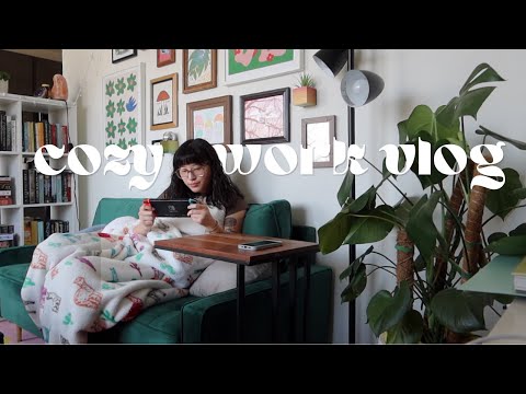 cozy work vlog as a social media manager | course certifications + adult hobbies