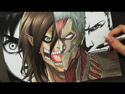 Speed Drawing - Eren | Reiner (Shingeki no Kyojin)