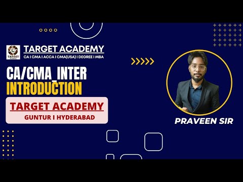 1.CA/CMA_INTER_NEW_BATCH_MAY_24_INTRODUCTION_BY_PRAVEEN_SIR #ca #cainter #cmainter  #cmausa #acca