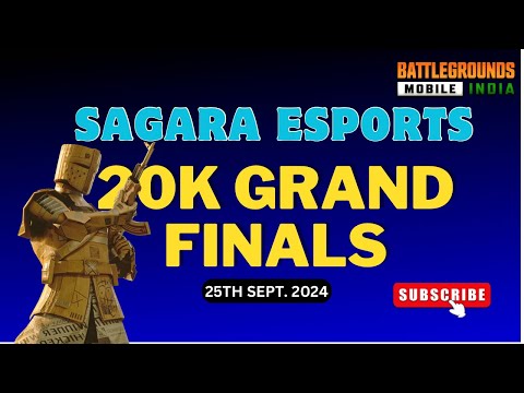 HINDI || SAGARA ESPORTS 20K GRAND FINALS || 25TH SEPTEMBER 2024