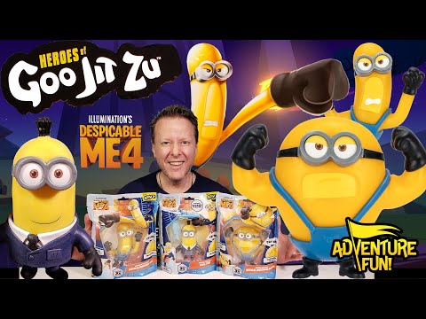 Despicable Me 4 Heroes of Goo Jit Zu Mega Minions Tim, Dave & AVL Tim AdventureFun Toy review!