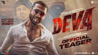 [ Deva | Official Teaser l Shahid Kapoor | Pooja Hegde | Rosshan Andrrews | In Cinemas 31st January