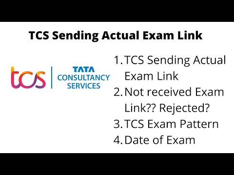 TCS Sending Actual Exam Link to shortlisted candidates | Not received mail ? | TCS Exam Pattern