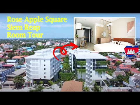 Rose Apple Square Condo Siem Reap, Cambodia: Studio Room Tour 🇰🇭