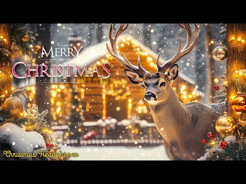 Beautiful Snowy Christmas Ambience 🎁 Quiet and Comfortable Instrumental Music 🌲 Calm, Relax, Study