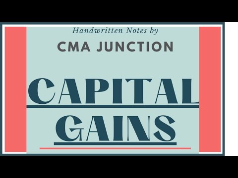 Capital Gains Handwritten Notes | Direct Taxation | CMA | CA| CS |  CMA Junction