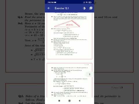 Class 9 maths chapter:- 12 Herons formula ex 12.1 solution #practicequestions #classs #reasoning