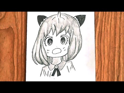 How to draw anya forger spy x family step by step for beginners | sketching | anime drawing