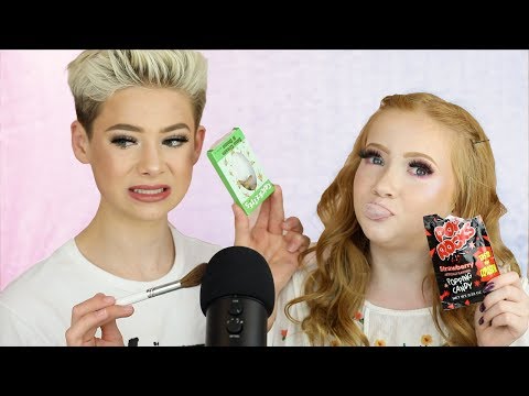 I TRIED ASMR AGAIN!... Eating Crickets with Life With Mak