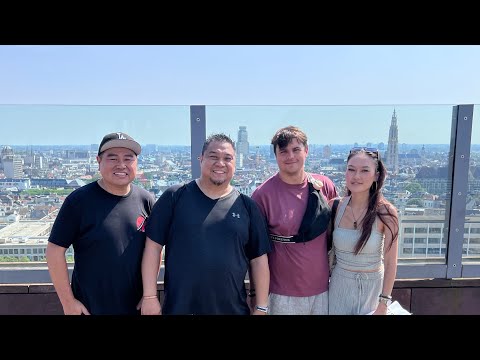 Antwerp, Belgium 🇧🇪 Walking and Bus: Beer, Lunch @ ‘t Hofke, Museum View, Paniek Bar, Quick Burgers