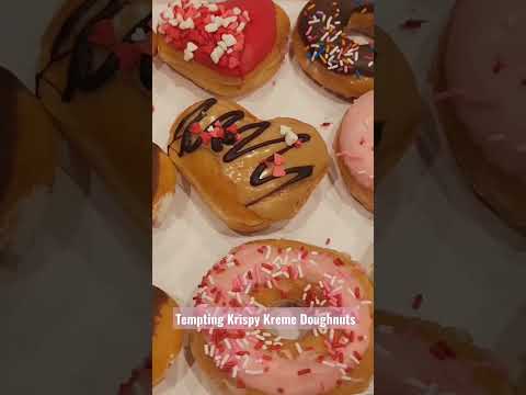 Krispy Kreme Doughnuts ❤️ Valentine's Day Surprise! #shorts #shortsvideo #youtubeshorts