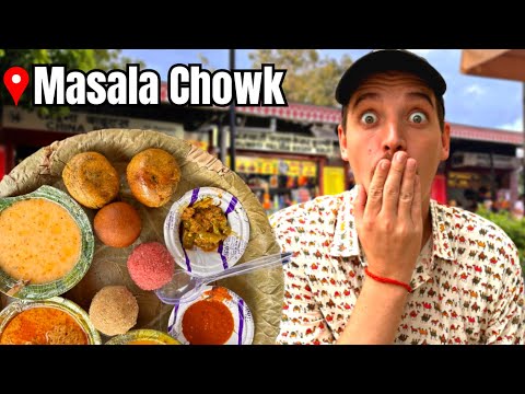 Foreigner Trying Indian Street Food: Dal Baati Churma | India Vlog 68