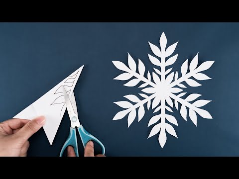 Snowflake 2024 #64  - How to make snowflakes out of paper in 5 minutes - Christmas Decor