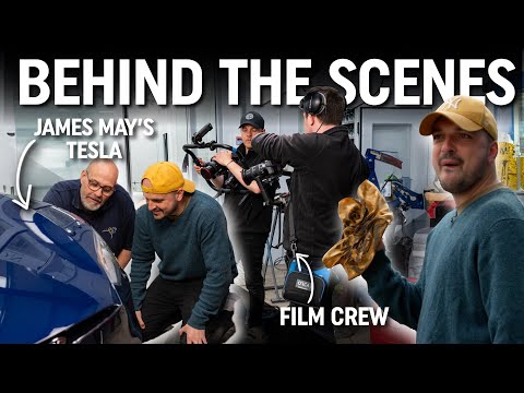 Behind the scenes on our shoot fixing James May's Tesla