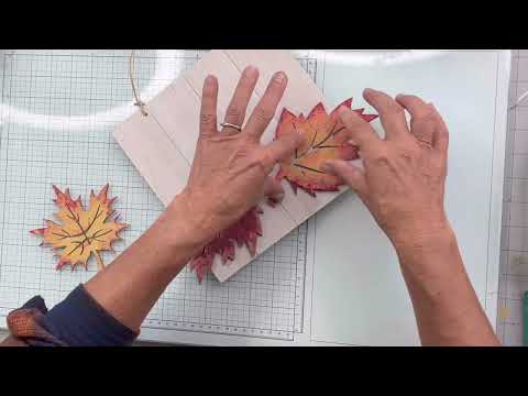 Super Easy DIY Fall Leaves Wall Decor